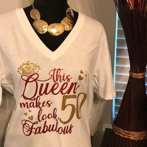 This Queen makes 50 look Fabulous T-shirt